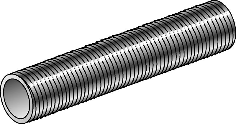 GR-G-F Tubos roscados Tubo roscado galvanizado a quente (HDG) com grau de aço 4.6, utilizado como acessório para várias aplicações